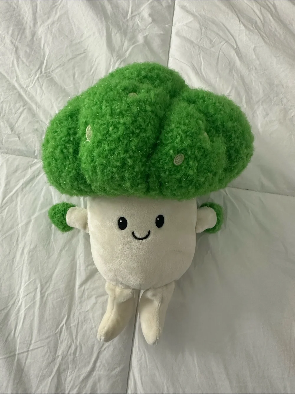 Plush Green Broccoli Stem Decorative Pillow - Soft Home Accent